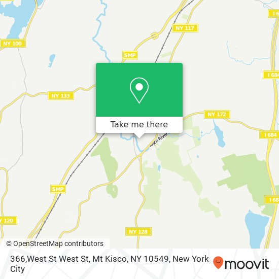 Mapa de 366,West St West St, Mt Kisco, NY 10549