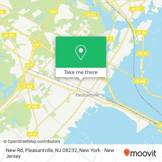 Mapa de New Rd, Pleasantville, NJ 08232