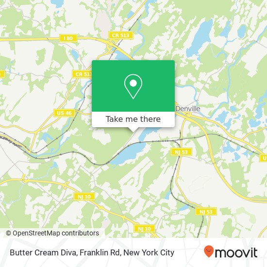 Mapa de Butter Cream Diva, Franklin Rd