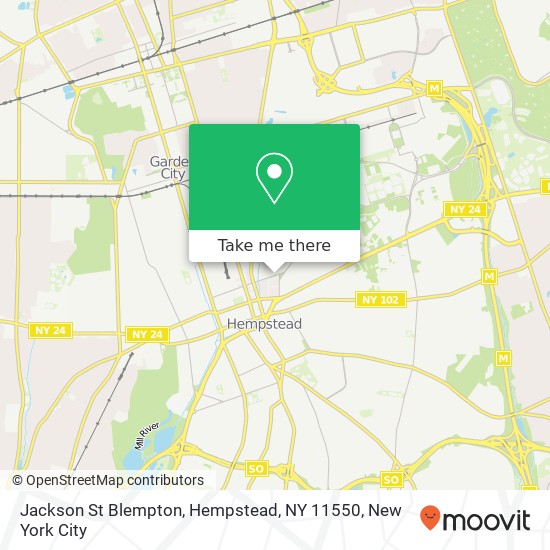Mapa de Jackson St Blempton, Hempstead, NY 11550