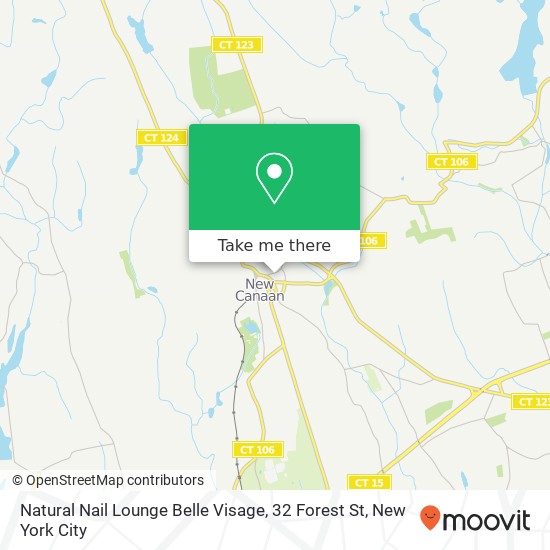 Natural Nail Lounge Belle Visage, 32 Forest St map