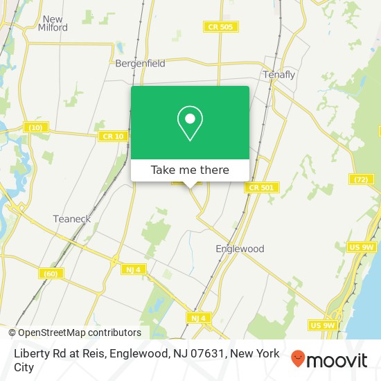 Liberty Rd at Reis, Englewood, NJ 07631 map
