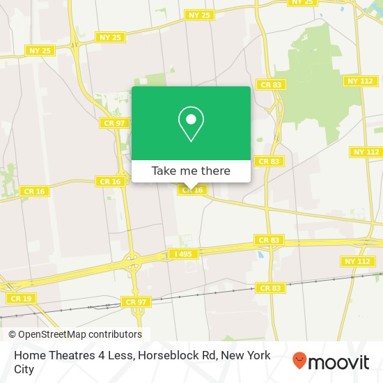 Mapa de Home Theatres 4 Less, Horseblock Rd