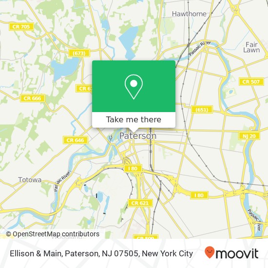 Mapa de Ellison & Main, Paterson, NJ 07505