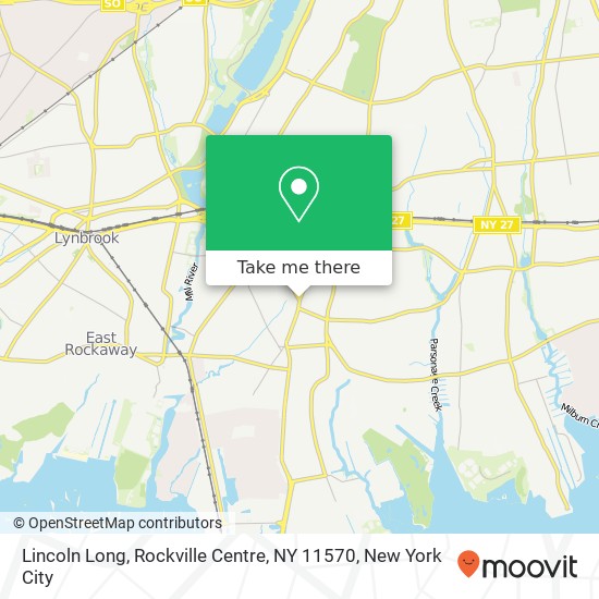 Mapa de Lincoln Long, Rockville Centre, NY 11570