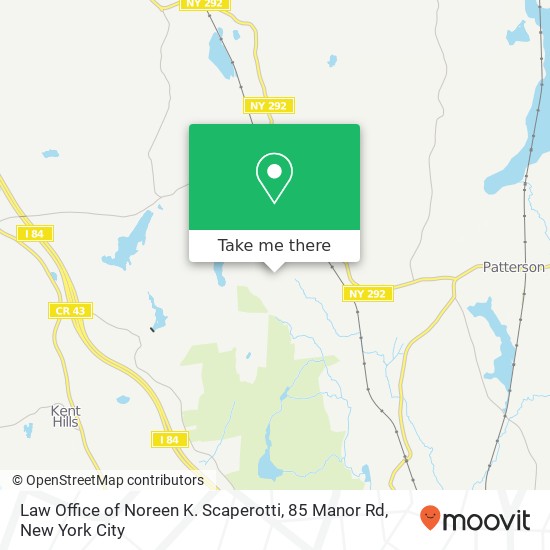 Mapa de Law Office of Noreen K. Scaperotti, 85 Manor Rd