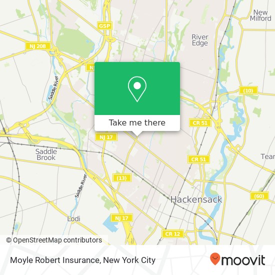 Moyle Robert Insurance map