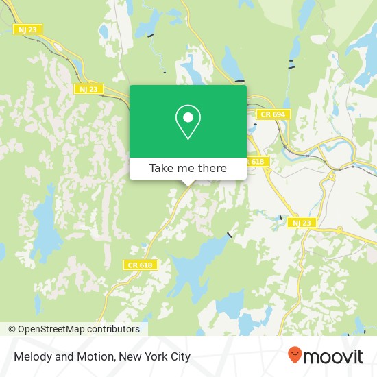 Melody and Motion, Kinnelon Rd map