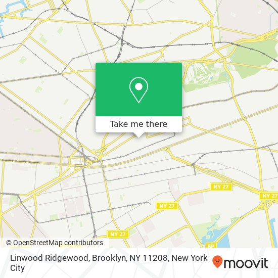 Linwood Ridgewood, Brooklyn, NY 11208 map