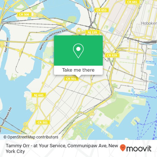 Tammy Orr - at Your Service, Communipaw Ave map