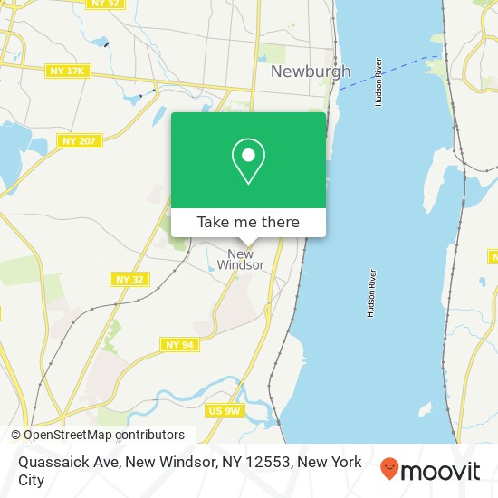 Mapa de Quassaick Ave, New Windsor, NY 12553