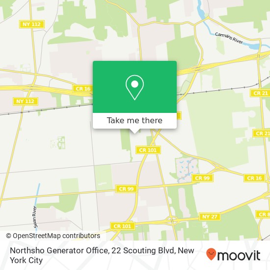 Mapa de Northsho Generator Office, 22 Scouting Blvd