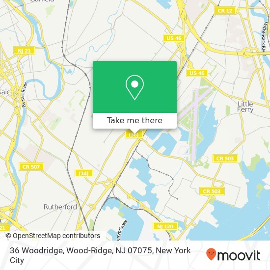 36 Woodridge, Wood-Ridge, NJ 07075 map