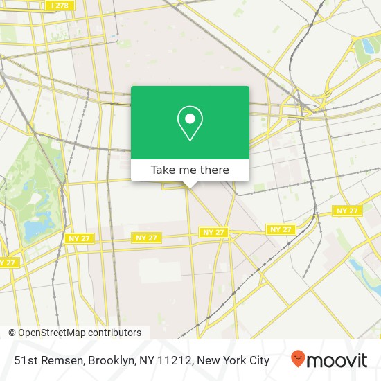 Mapa de 51st Remsen, Brooklyn, NY 11212