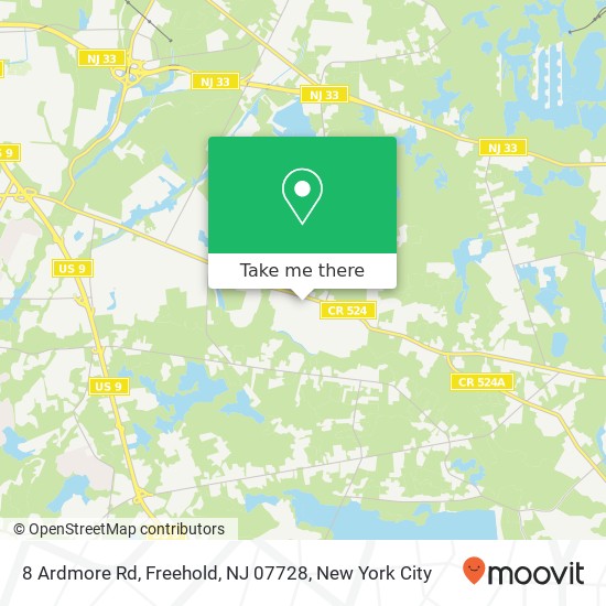 8 Ardmore Rd, Freehold, NJ 07728 map