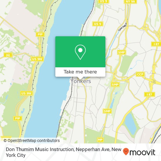 Don Thumim Music Instruction, Nepperhan Ave map