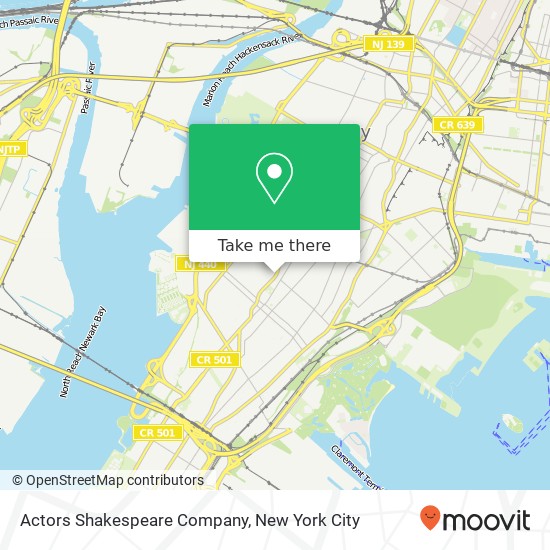 Actors Shakespeare Company map