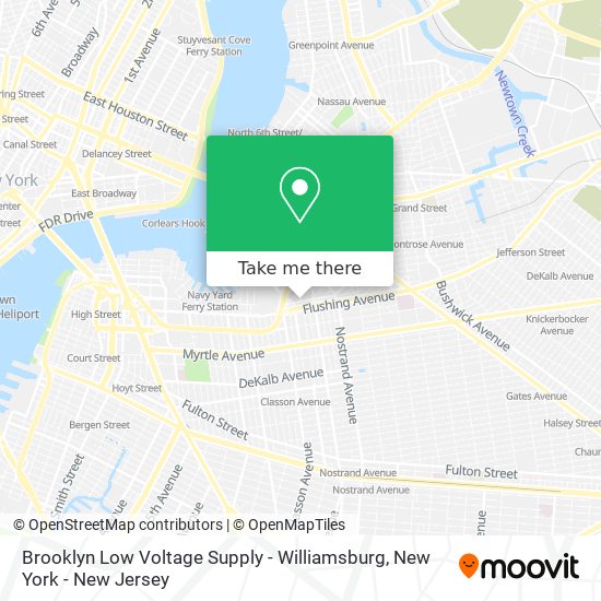 Brooklyn Low Voltage Supply - Williamsburg map