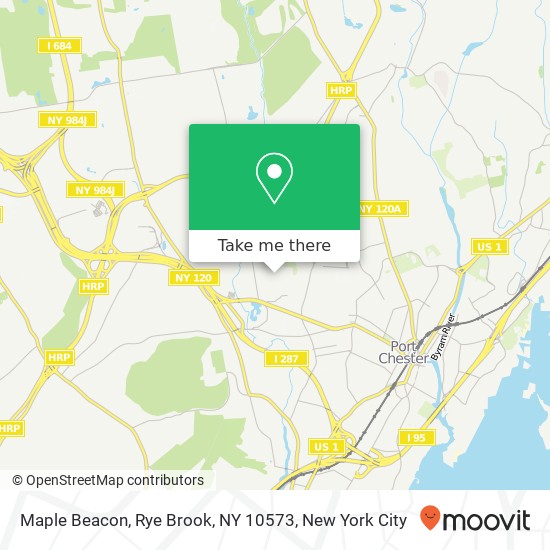 Mapa de Maple Beacon, Rye Brook, NY 10573