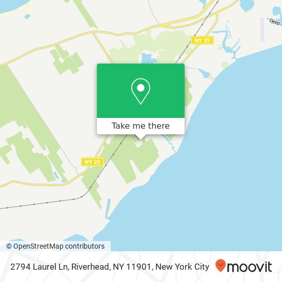 Mapa de 2794 Laurel Ln, Riverhead, NY 11901