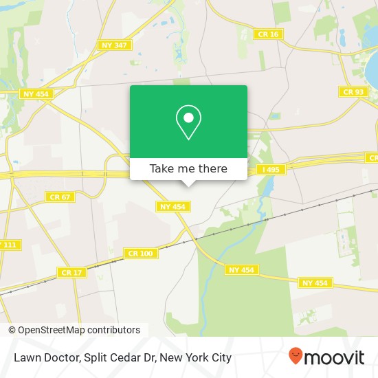 Mapa de Lawn Doctor, Split Cedar Dr