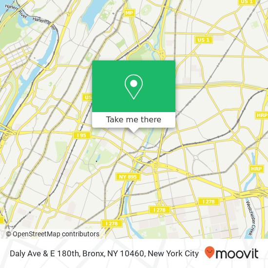 Daly Ave & E 180th, Bronx, NY 10460 map