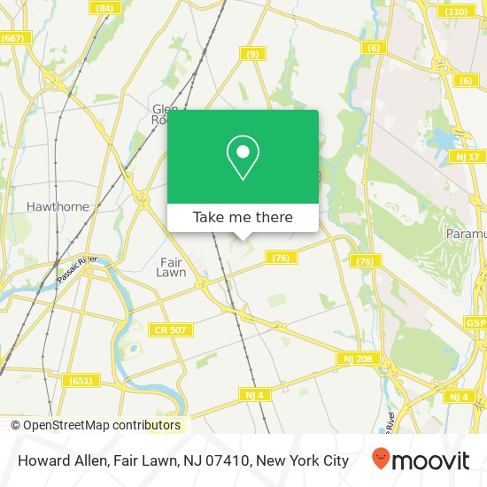 Howard Allen, Fair Lawn, NJ 07410 map