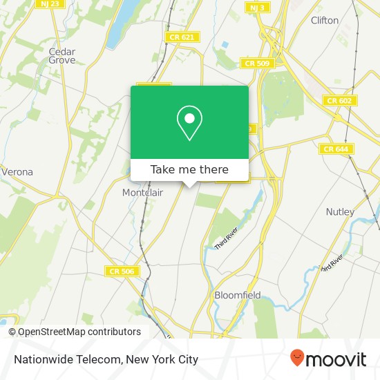 Nationwide Telecom map