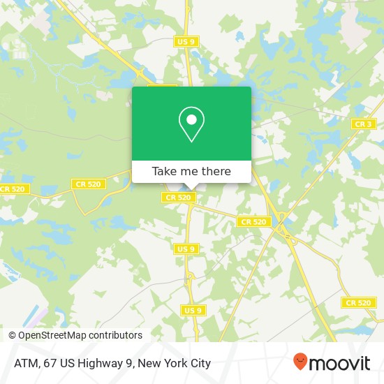 ATM, 67 US Highway 9 map
