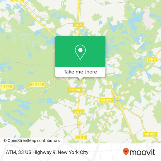 Mapa de ATM, 33 US Highway 9