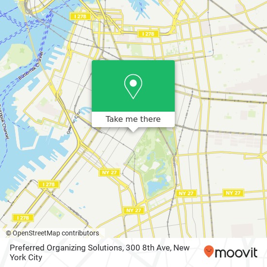 Preferred Organizing Solutions, 300 8th Ave map