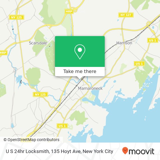 Mapa de U S 24hr Locksmith, 135 Hoyt Ave