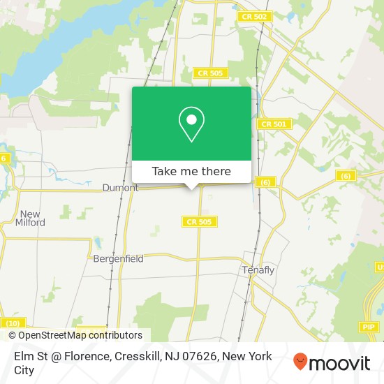 Elm St @ Florence, Cresskill, NJ 07626 map