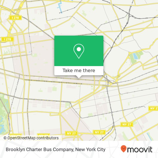 Brooklyn Charter Bus Company map