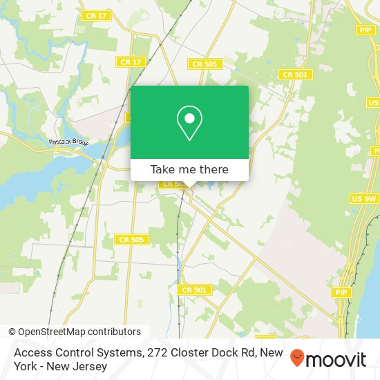 Mapa de Access Control Systems, 272 Closter Dock Rd