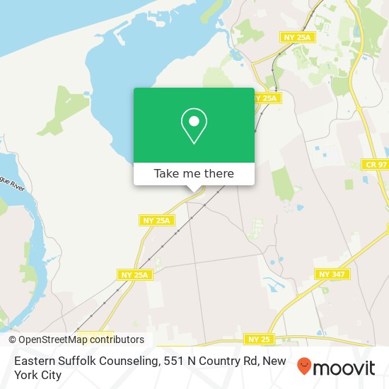 Eastern Suffolk Counseling, 551 N Country Rd map