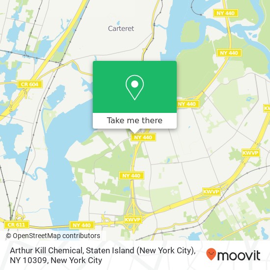 Arthur Kill Chemical, Staten Island (New York City), NY 10309 map