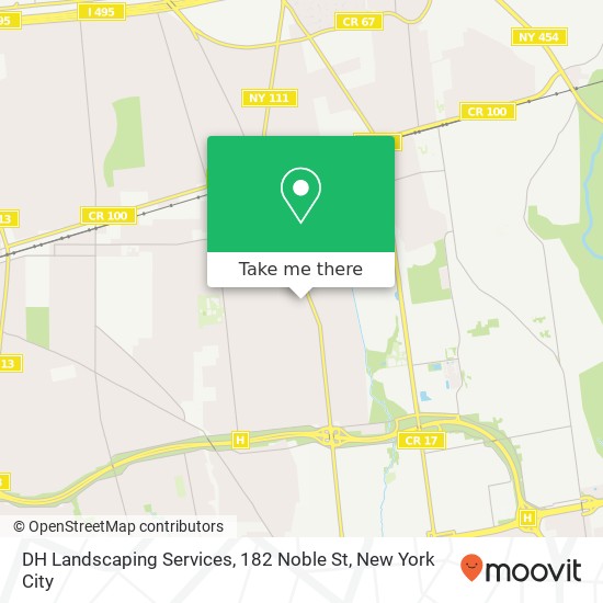 Mapa de DH Landscaping Services, 182 Noble St