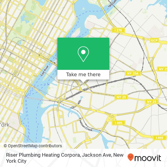 Mapa de Riser Plumbing Heating Corpora, Jackson Ave