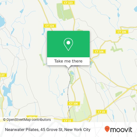 Mapa de Nearwater Pilates, 45 Grove St