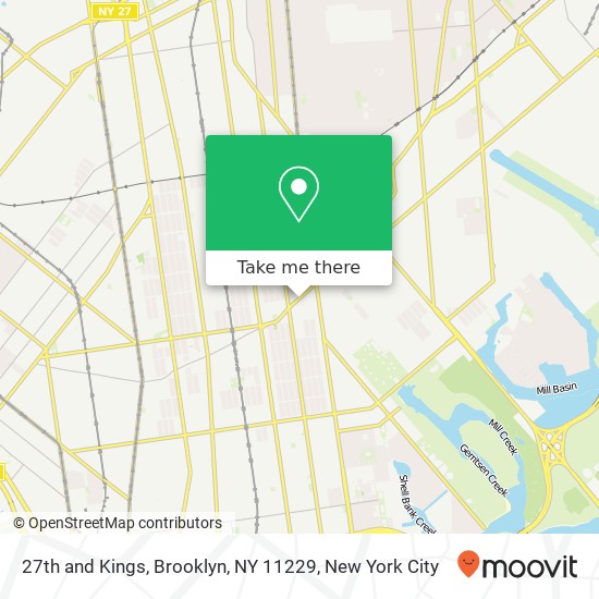 27th and Kings, Brooklyn, NY 11229 map
