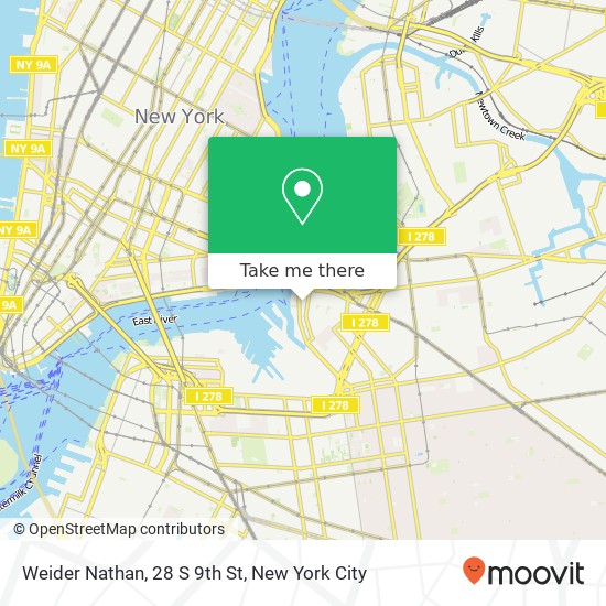 Mapa de Weider Nathan, 28 S 9th St