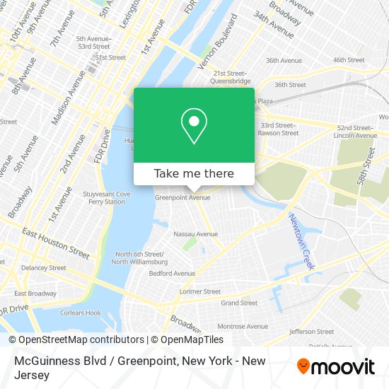 McGuinness Blvd / Greenpoint map