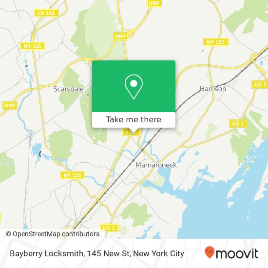 Mapa de Bayberry Locksmith, 145 New St