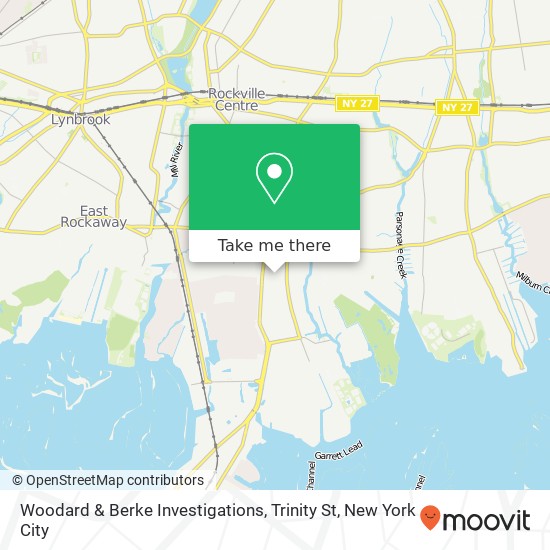 Mapa de Woodard & Berke Investigations, Trinity St