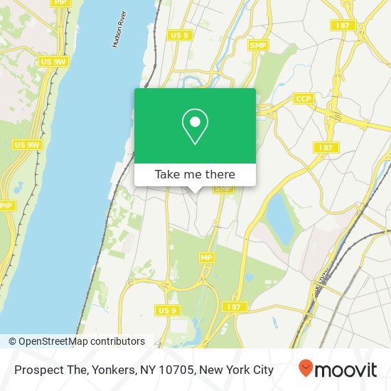 Mapa de Prospect The, Yonkers, NY 10705