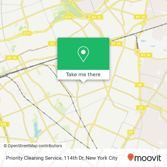 Mapa de Priority Cleaning Service, 114th Dr