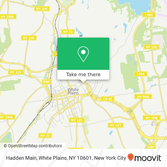Hadden Main, White Plains, NY 10601 map