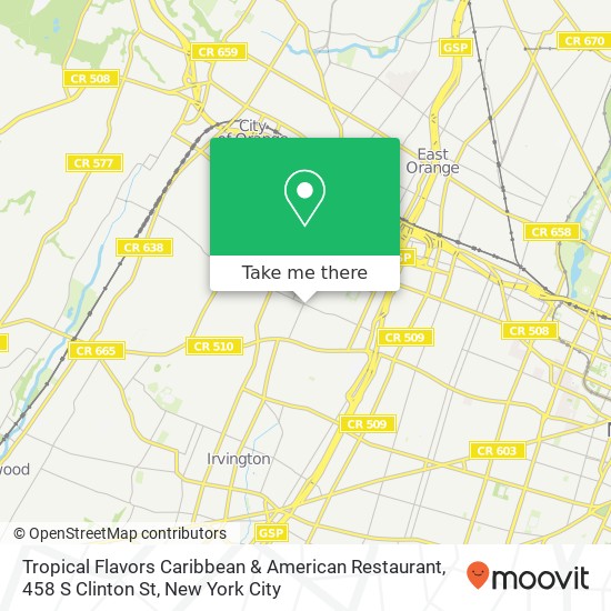 Tropical Flavors Caribbean & American Restaurant, 458 S Clinton St map