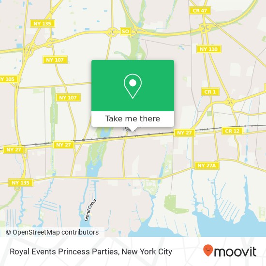 Royal Events Princess Parties map